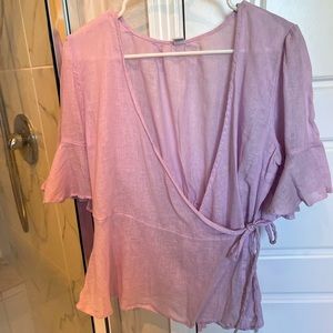 OLD NAVY wrap top, size L
